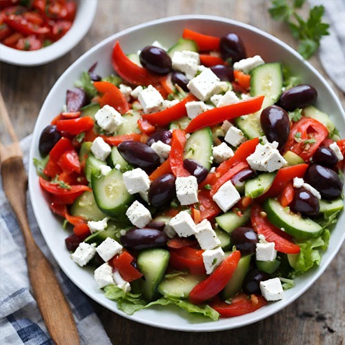 Cafe Piccante Edinburgh Refreshing Greek Salad